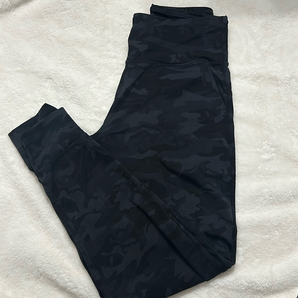 black camo joggers